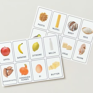 88 Tarjeta de aprendizaje Montessori| Tarjetas de Compras Montessori I Lista de Compras Niños | Tarjetas didácticas Comida | PDF | Imprimir | aprender