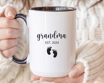 New Grandma Mug, New Grandma Gift, Mom to Grandma, New Grandma Coffee Mug, Grandma To Be Gift, New Grandma Cup, Grandma To Be Mug, Gma Gift