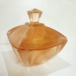 Resin trinket jars with lid | Storage container | Stash box | gift box | gift idea |transparent copper