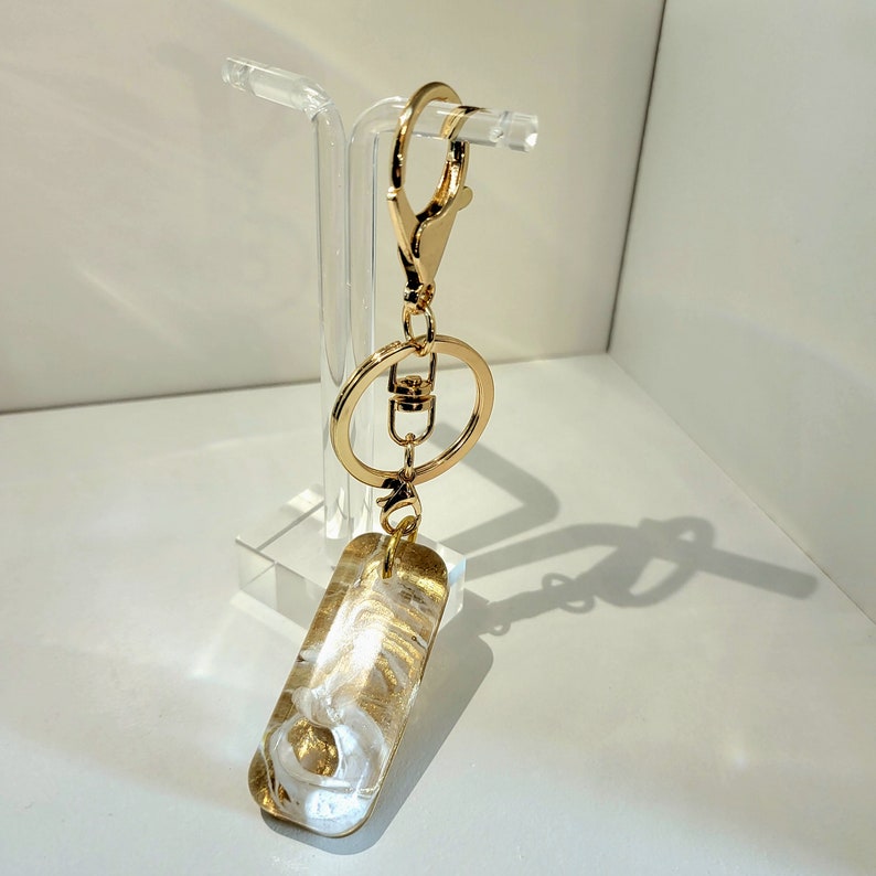 Stylish Keychains, Lobster Clasp, Gift for Her, Resin Jewelry, Keychain