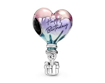 Happy Birthday Silver Pandora Hot Air Balloon Charm Unwrapping the Best Quality Gifts for Her Pandora Jewellery in Exquisite New Designs