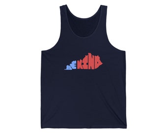 Be Kind Kentucky Tank Top, Be Kind gevormd als Kentucky tank top, Be Kind Graphic tank, Be Kind tank, Be Kind Apparel, Be Kind Tank Gift