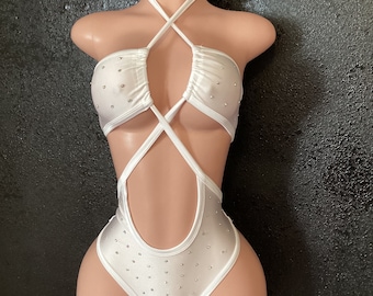 exotic dancewear high waist thong set