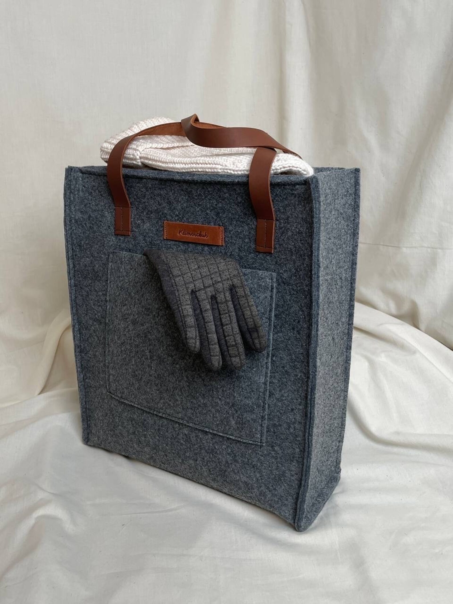 Handmade Felt Bag, Felt Bag, Felt Bag, Black Felt Bag Etsy