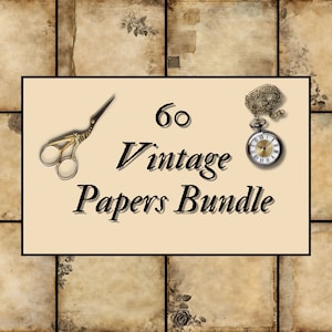 Papier numérique Vintage, Papier numérique Éphémère, Papier de journal, Papier de scrapbooking, Fourniture d'Artisanat, Papier de découpage