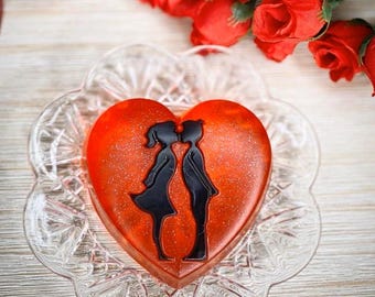 Romantic Heart Handmade Soap