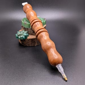 Wood Diamond Painting Pen, Medium, Handcrafted, Dot Art Applicator - Cherry