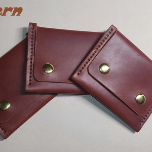 Wallet Pattern / Card Holder / A4 and Us Letter Pdf / Template, folding from one piece wallet pattern.