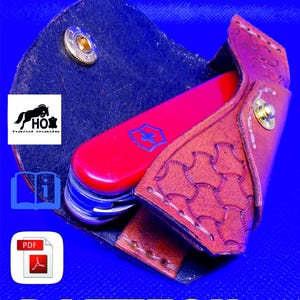 Mönster av läderslida för Victorinox 91 mm/Aloh-92 mm kniv (PDF-mönster)