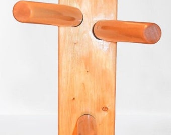 Wing Chun houten pop | Vliegtuigdummy | Houten dummybord | Houten wanddummy voor vechtsporten | Wing Chun plat bord houten dummy