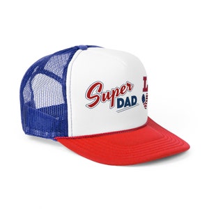 Trucker Cap Super Dad Fathers Day Gift Dads Birthday Gift Best Dad Ever Gift Trucking Cap Gift from Son Outdoor Love Camping Grilling Hat