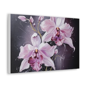 Orchidee Liebhaber Geschenk, Orchideen Liebhaber Geschenk, Floral Leinwand Geschenk, Galerie Wand Bild, Wand Bild Geschenk, Home Art Decor
