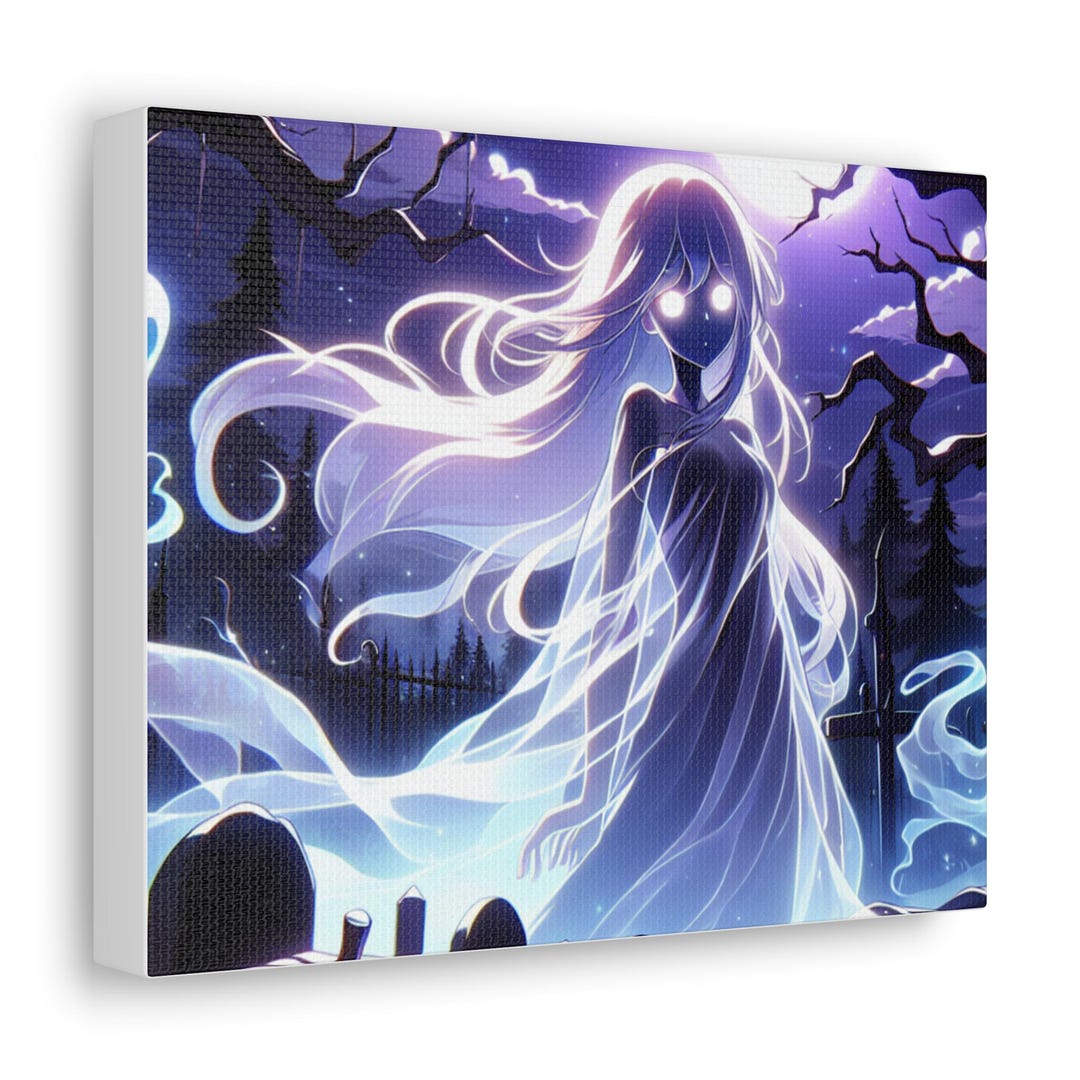 Ghostly Canvas Art, Spooky Halloween Wall Decor - Etsy