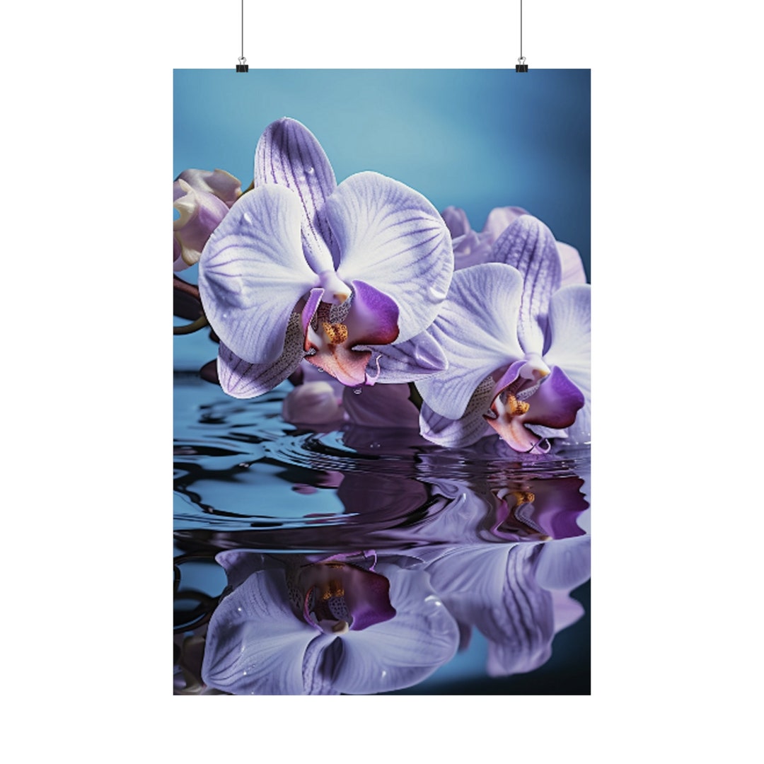 Poster Orchid Themed Art Posters Vertical Unique Orchids Wall Gift for ...