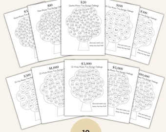 Money Tree-sparutmaningspaket: Utskrivbart ekonomiskt mål (PDF)