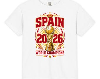 Spain World Champions 2026 Kids Soccer Shirt