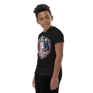 USA 2026 United We Play Kids Shirt Youth Soccer Fan Tee FIFA 2026 Team USA T Shirt Boys Girls World Cup Soccer Shirt