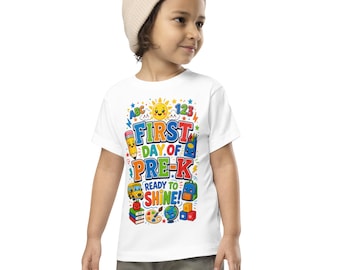 First Day of Pre-K Shirt, Ready to Shine Tee, Back to School Outfit