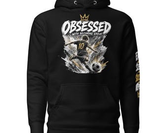 Youth Soccer Hoodie, Obsessed With Becoming, Eat Sleep Soccer Repeat Pullover