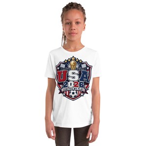 USA 2026 United We Play Kids Shirt Youth Soccer Fan Tee FIFA 2026 Team USA T Shirt Boys Girls World Cup Soccer Shirt