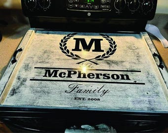 Noodle Board Stove Cover Serving Tray Personalized gift