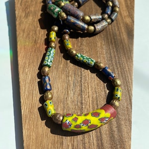 Millifiore Venetian trade beads necklace