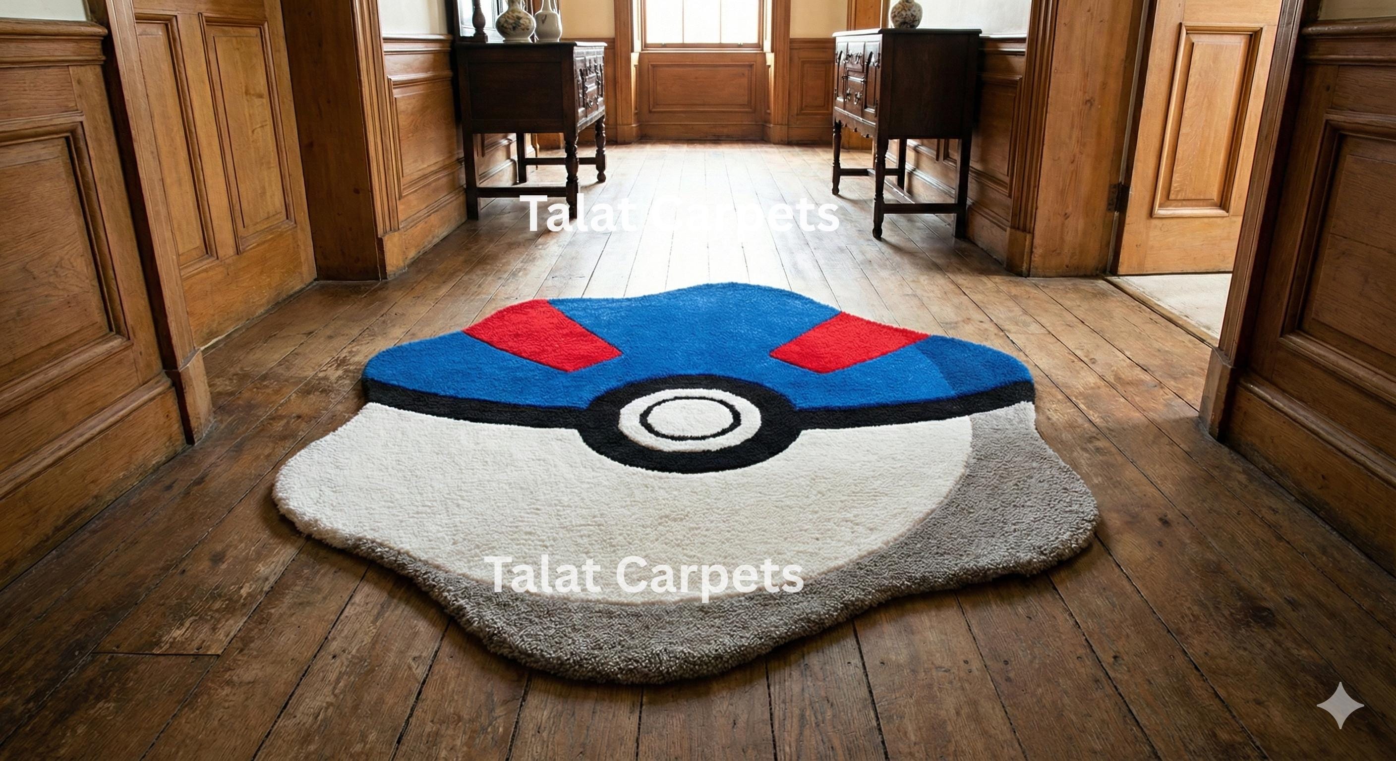 Poke ball rug - Etsy 日本