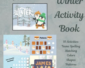 Libro de actividades de invierno para descargar en formato digital