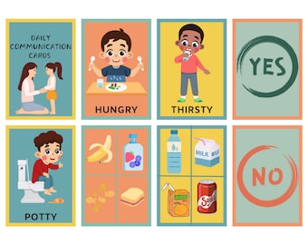 Communication Cards Instant Download Printable