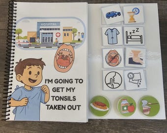 Me estoy extrayendo las amígdalas Historia social/Libro adaptado