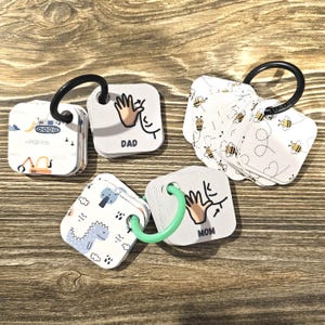 Mini cartões de comunicação ASL