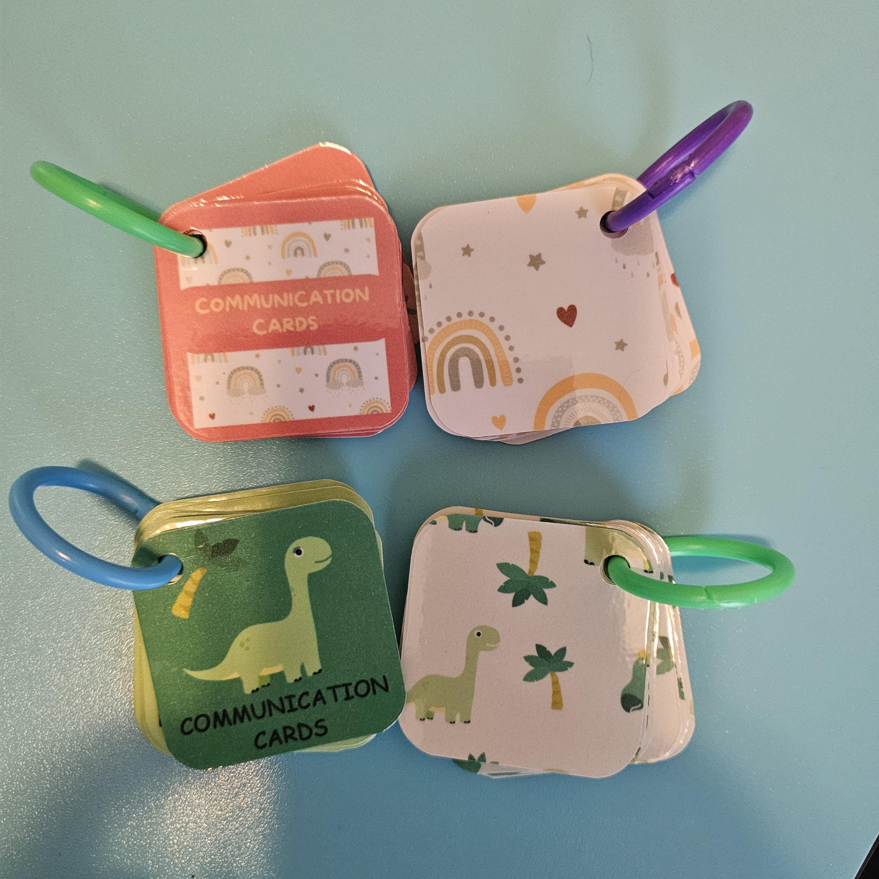 Visual Picture Rings Autism Autism Communication Cards Ring Set |speech Therapy Visuals | Special ...