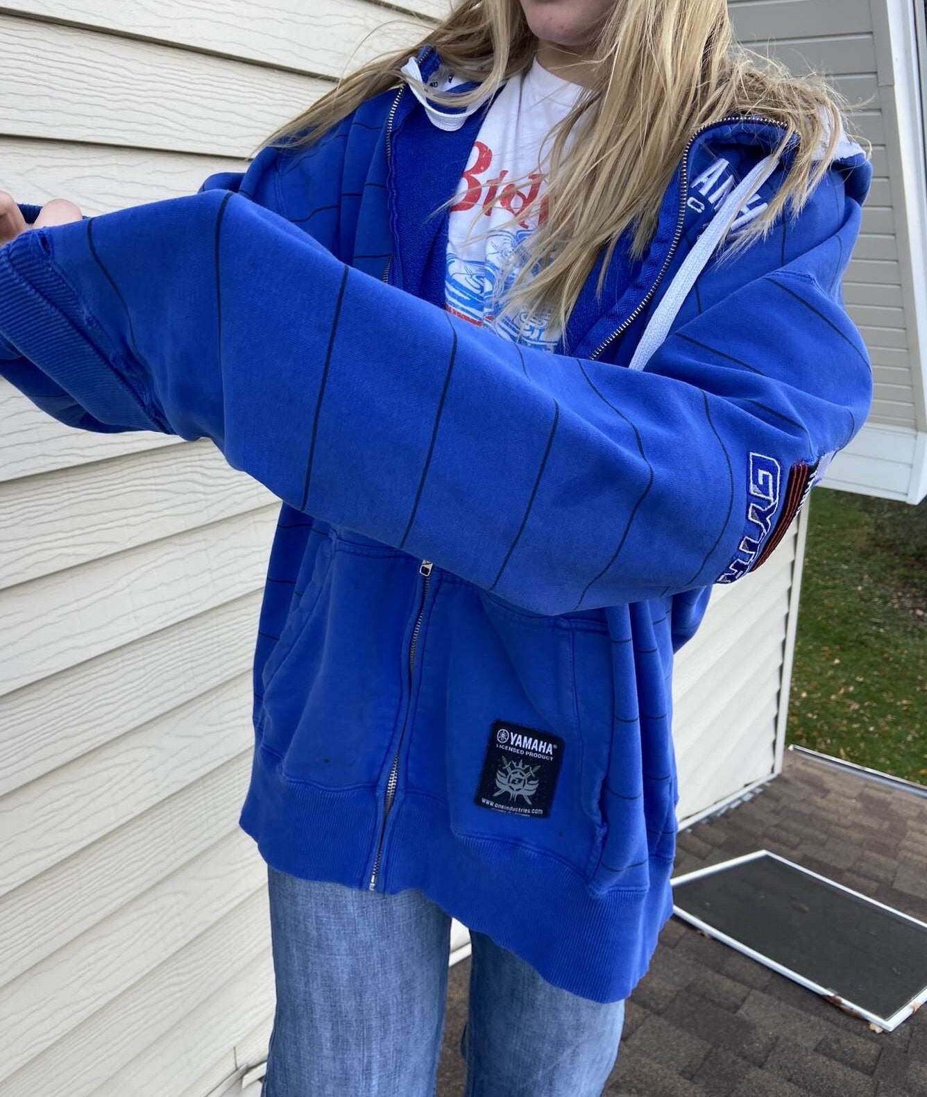 Vintage Blue Yamaha Racing Zip Up Etsy
