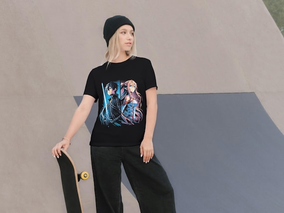 Kirito & Asuna Anime T-shirt: Sword Art Online (SAO) - Etsy