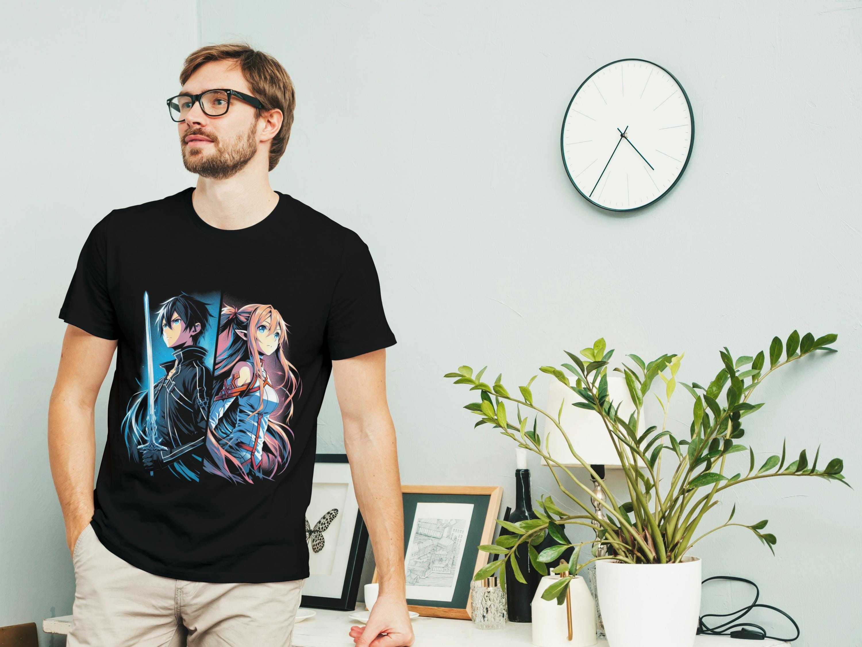 Kirito & Asuna Anime T-shirt: Sword Art Online (SAO) - Etsy