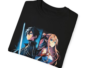 Kirito & Asuna Anime T-shirt: Sword Art Online (SAO) - Etsy