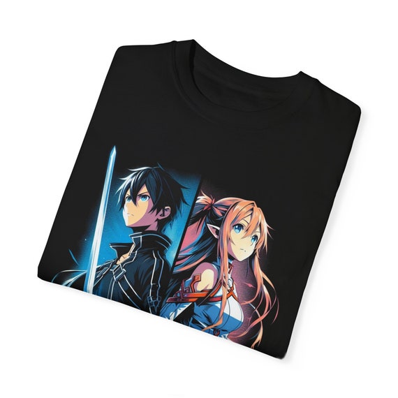 Kirito & Asuna Anime T-shirt: Sword Art Online (SAO) - Etsy