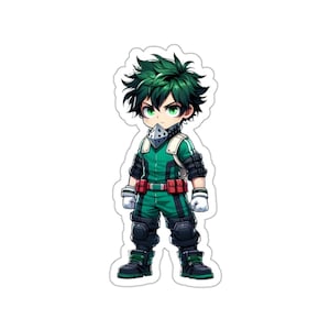 Midoriya Sticker + 3 Random Sticker !! | My hero academia deku  stickers| Midoriya stickers|  anime stickers |  mha merch |mha sticker|
