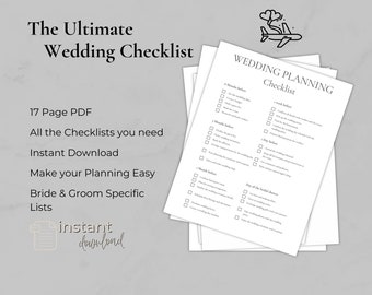 Ultimate Wedding Planning Timeline & Checklist Wedding Planner Wedding