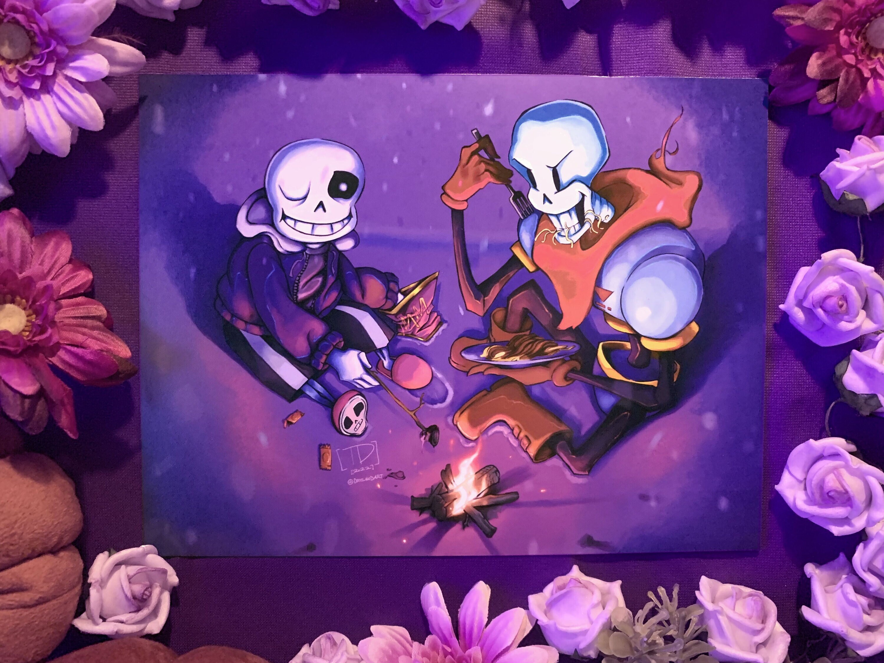 Sans and Papyrus Undertale 11x17 Print 