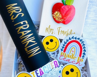 Teacher gifts personalized teacher Christmas gift for teacher gift box for teacher gift set teacher apple gifts personalized teacher gift