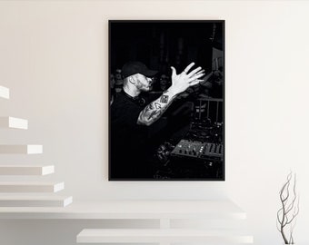 Techno - House - Nico Moreno - Techno Music Print Set - Framed Poster - Custom Music Gallery Wall Art