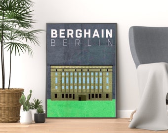 Photo Poster Berghain Techno Berlin Club Underground Music Decoration Gift