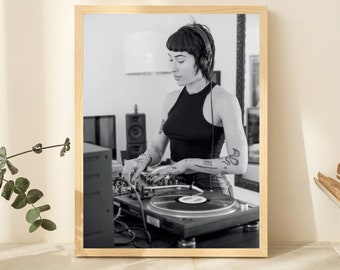 Dj Indira Paganotto - Techno Music - House Music - Music Print Set - Music Poster - Custom Music Gallery Wall Art - Best Gift - berlin