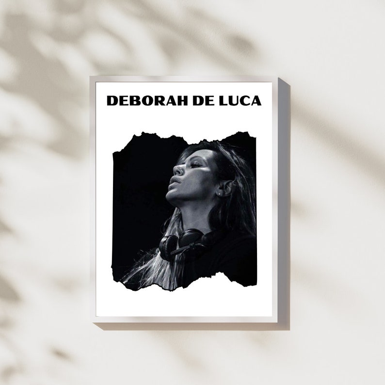 Deborah De Luca Techno House Music Wall Art Trendy Retro Poster Retro