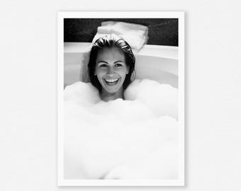 Affiche du film Jolie femme, impression de salle de bain amusante (téléchargement numérique)