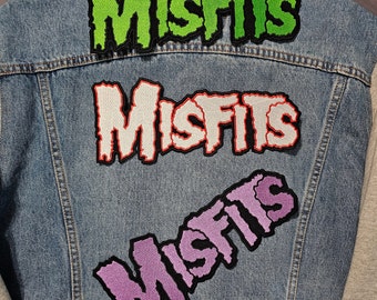 Misfits patch, Misfits punk band patch, Misfits patch, punk music patch, Misfits punk iron on patch, sew on patch