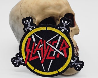 Slayer patch, Slayer Trash band patch, Trash music patch, iron on patch.