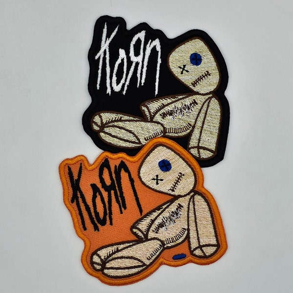 Korn patch, Korn heavy metal band patch, heavy metal music patch, iron on patch, sew on patch, Korn alternative metal, Korn new metal.