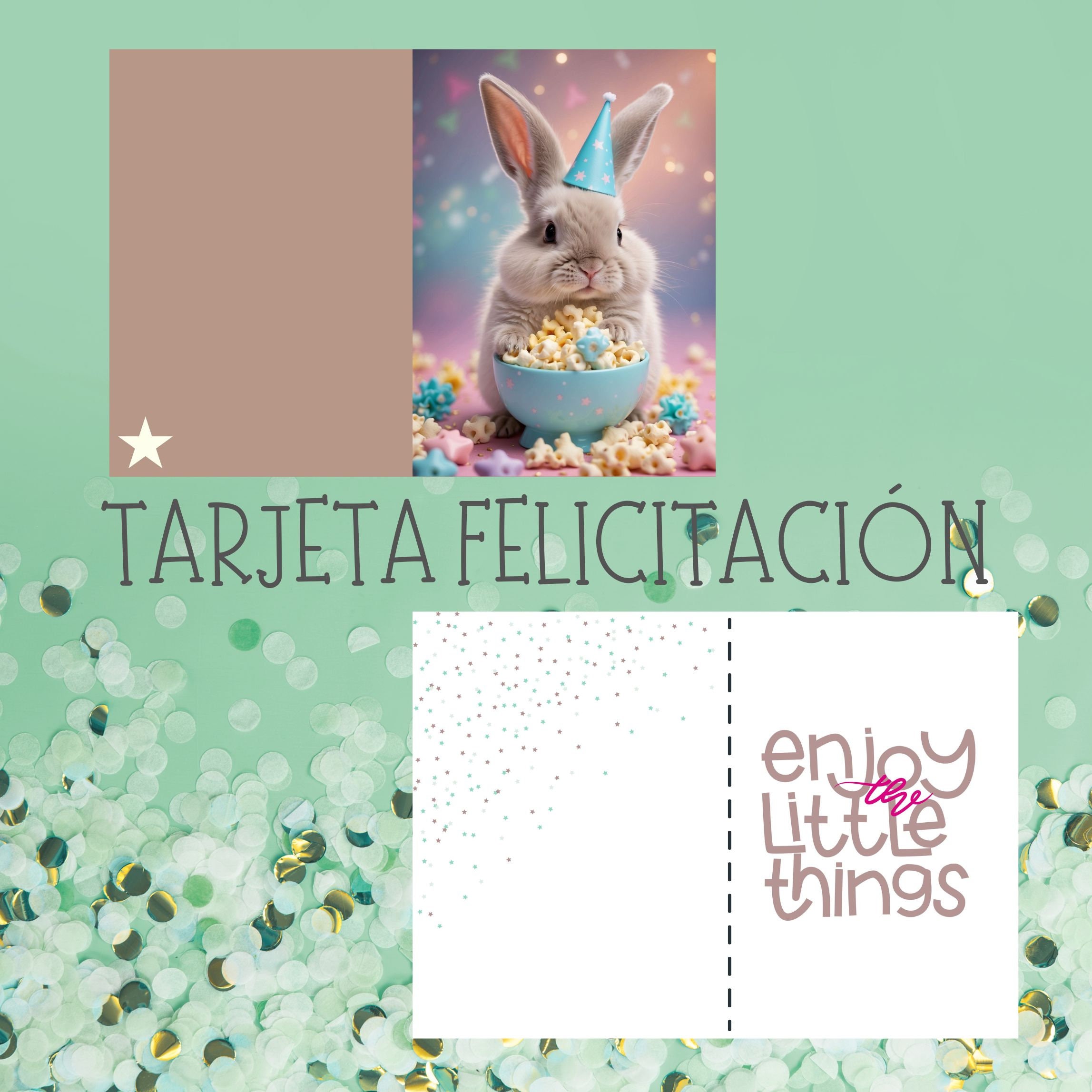 Congratulations Rabbit DIGITAL RABBIT CONGRATULATION, Printable Greeting Card, Children's ...
